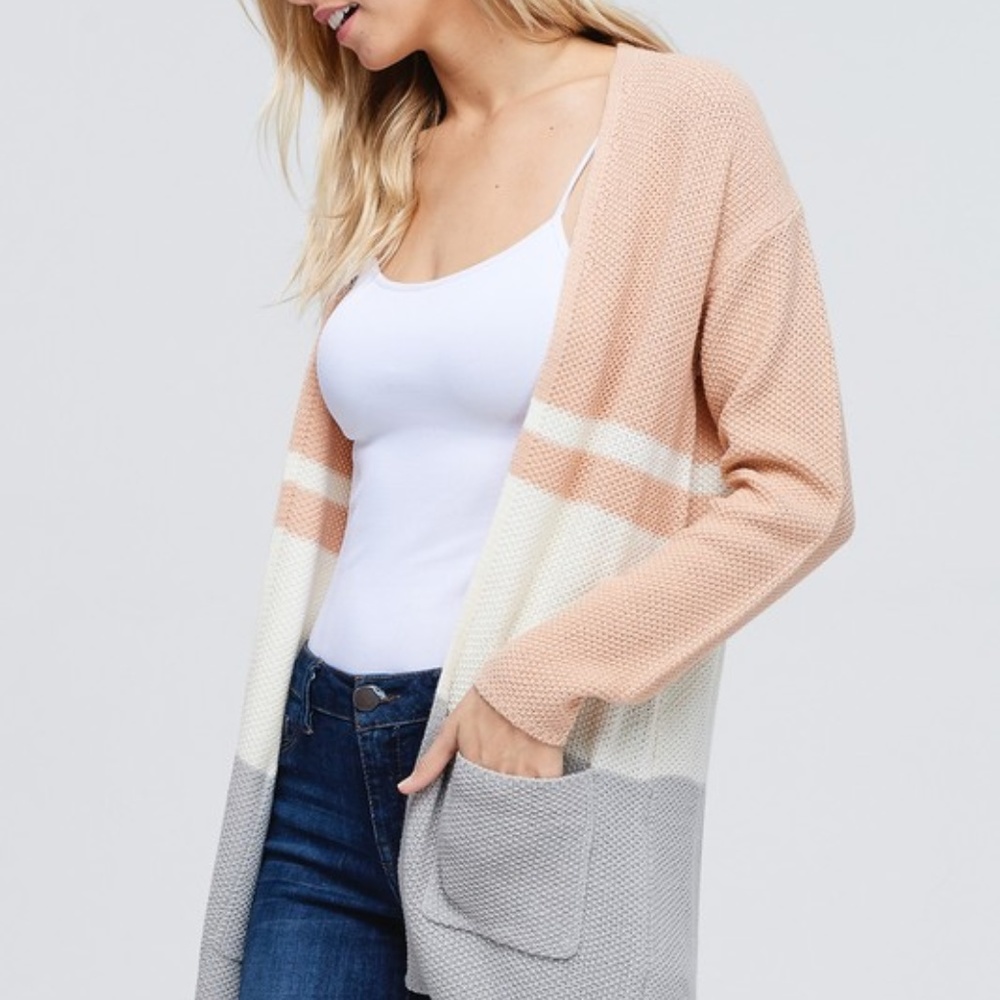 Open front cardigan
